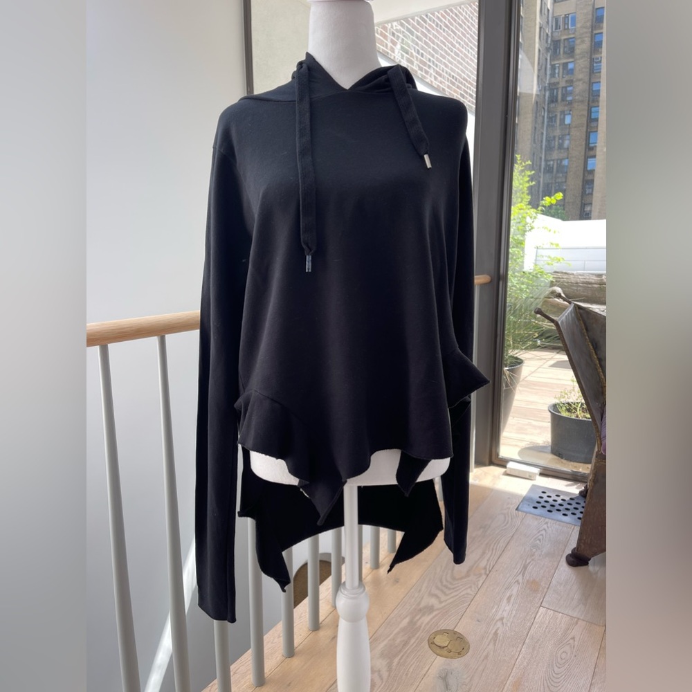 NSF Black Peblum Uneven Sweatshirt